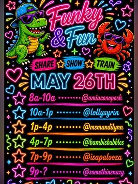 Isapalooza is Live! Come join the Funky & Fun Share Show Train on Tuesdays!